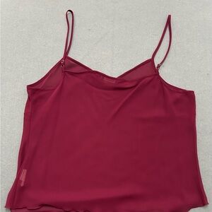 Like New Elementz Burgundy Sleeveless Blouse Size Large